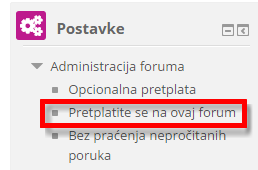 pretplati se na forum