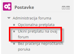 ukini pretplatu na forum