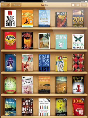 iBooks organizacija knjiga