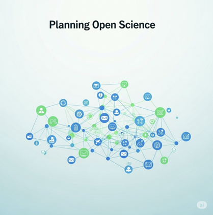 Display of an open science planning network